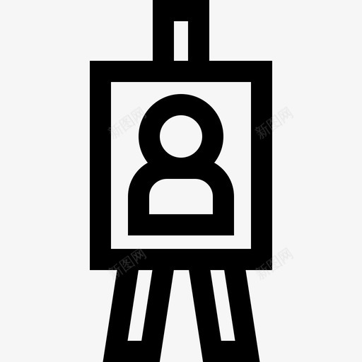 画布艺术工作室4线性图标svg_新图网 https://ixintu.com 画布 线性 艺术工作室4