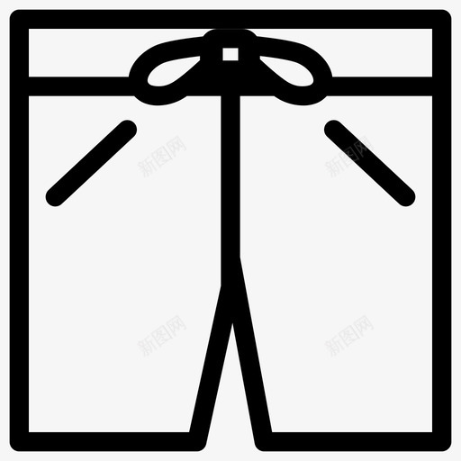短裤沙滩裤子图标svg_新图网 https://ixintu.com 冲浪 沙滩 沙滩荷莉代系列 泳装 短裤 裤子