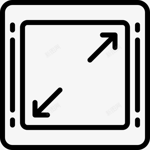 扩大编辑增长图标svg_新图网 https://ixintu.com 基本要素 增长 扩大 编辑