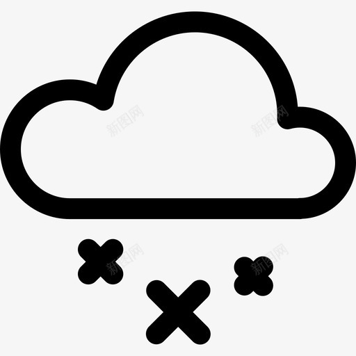 下雪冬季13线性图标svg_新图网 https://ixintu.com 下雪 冬季13 线性