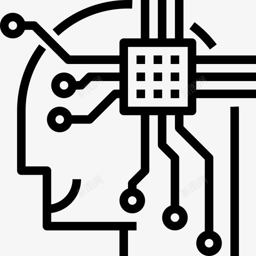 人工智能机器人学18线性图标svg_新图网 https://ixintu.com 人工智能 机器人学18 线性