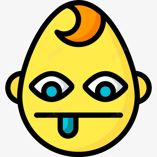 宝贝表情6线性颜色图标svg_新图网 https://ixintu.com 宝贝 线性颜色 表情6