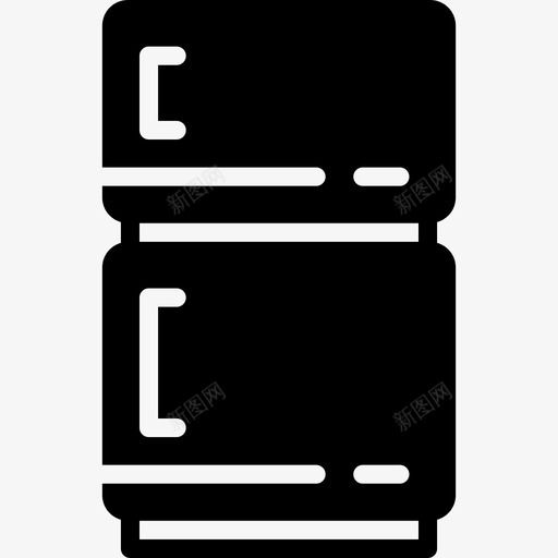 冰箱家具家用3实心图标svg_新图网 https://ixintu.com 冰箱 实心 家具家用3