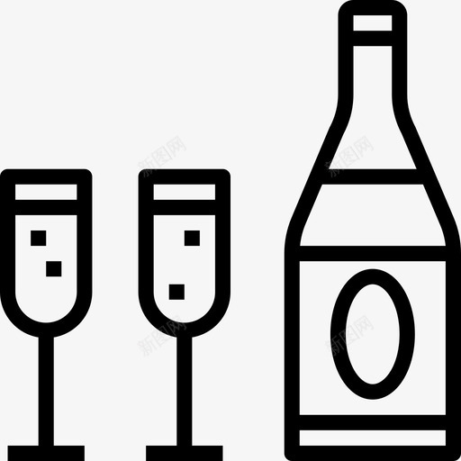 香槟16岁生日派对直系图标svg_新图网 https://ixintu.com 16岁生日派对 直系 香槟
