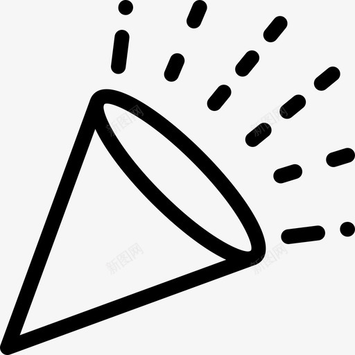 号角派对活动直线型图标svg_新图网 https://ixintu.com 号角 派对活动 直线型