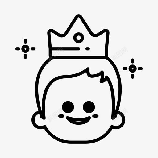 男周年纪念日生日图标svg_新图网 https://ixintu.com 周年纪念日 王冠 生日 男 禧年