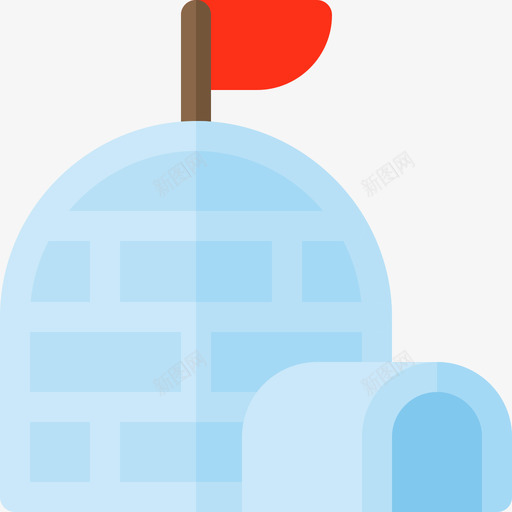 冰屋北极平坦图标svg_新图网 https://ixintu.com 冰屋 北极 平坦