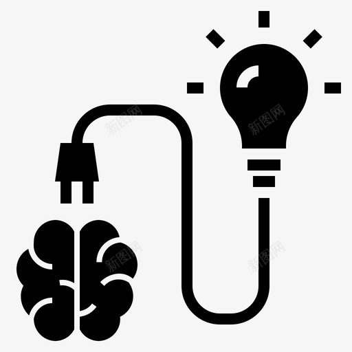 权力大脑思想图标svg_新图网 https://ixintu.com 人才 人才管理铭文 大脑 思想 权力 知识