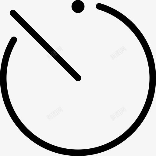 计时器时间日历线性图标svg_新图网 https://ixintu.com 时间日历 线性 计时器