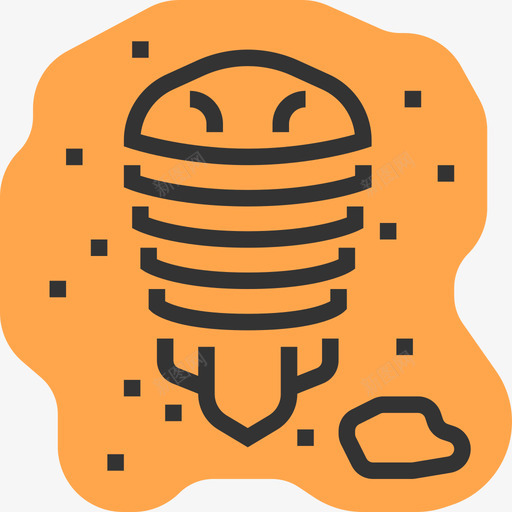 岩画史前黄影图标svg_新图网 https://ixintu.com 史前 岩画 黄影