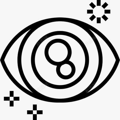 隐形眼镜验光师5线性图标svg_新图网 https://ixintu.com 线性 隐形眼镜 验光师5