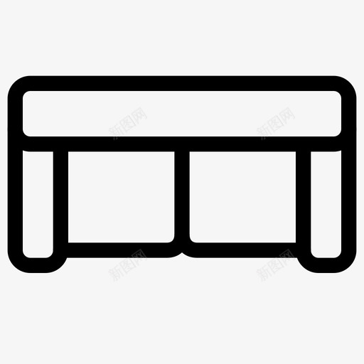 沙发舒适客厅图标svg_新图网 https://ixintu.com 坐 客厅 建筑元素线图标 放松 沙发 舒适
