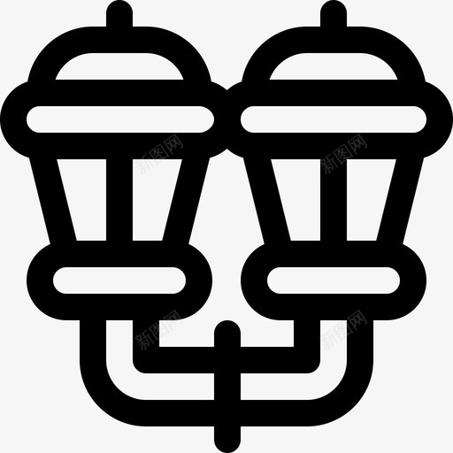 壁灯复古装饰11线型图标svg_新图网 https://ixintu.com 壁灯 复古装饰11 线型