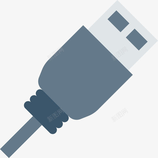 Usb电缆通信82扁平图标svg_新图网 https://ixintu.com Usb电缆 扁平 通信82
