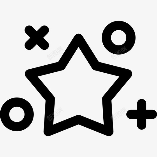 明星寒假5线性图标svg_新图网 https://ixintu.com 寒假5 明星 线性