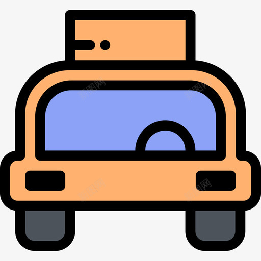 出租车12号机场线形颜色图标svg_新图网 https://ixintu.com 12号机场 出租车 线形颜色