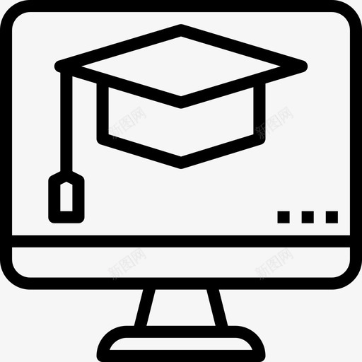在线学习学习18线性图标svg_新图网 https://ixintu.com 在线学习 学习18 线性