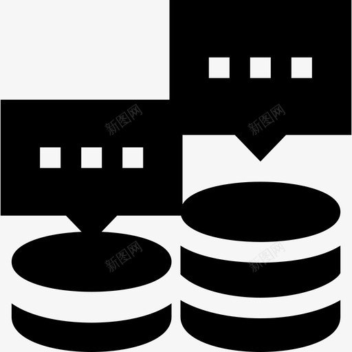 服务器数据库和服务器4已填充图标svg_新图网 https://ixintu.com 已填充 数据库和服务器4 服务器