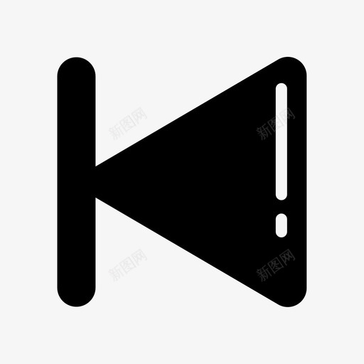 后退按钮音乐图标svg_新图网 https://ixintu.com 后退 按钮 播放器 歌曲 音乐 音乐播放器用户界面稳定