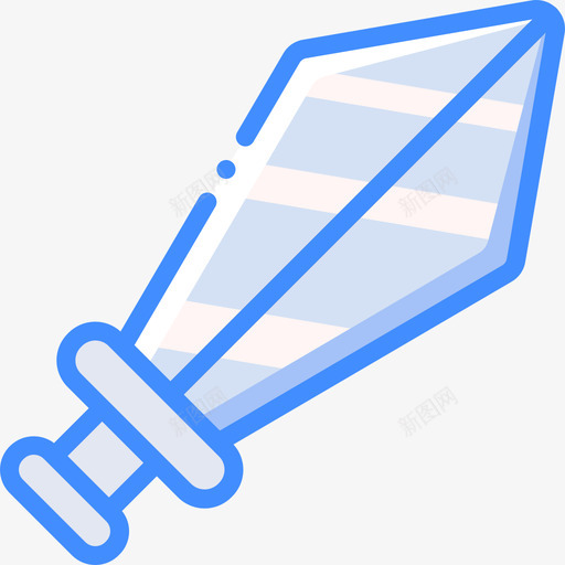 剑电子游戏8蓝色图标svg_新图网 https://ixintu.com 剑 电子游戏8 蓝色