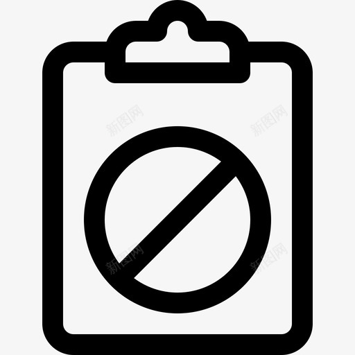 剪贴板笔记和任务4线性图标svg_新图网 https://ixintu.com 剪贴板 笔记和任务4 线性