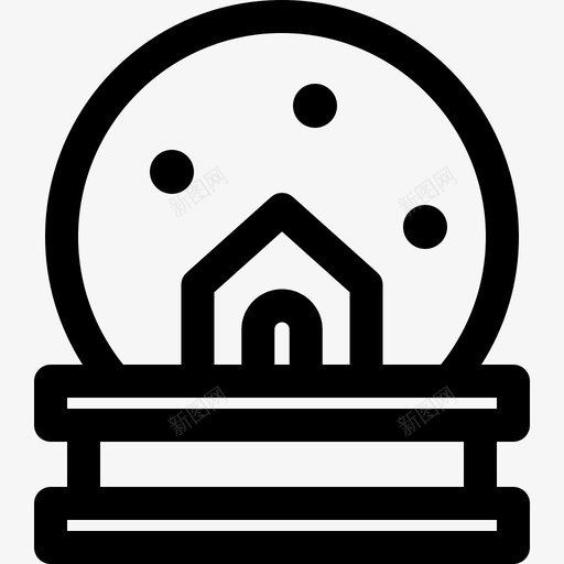 雪球仪寒假5直线型图标svg_新图网 https://ixintu.com 寒假5 直线型 雪球仪