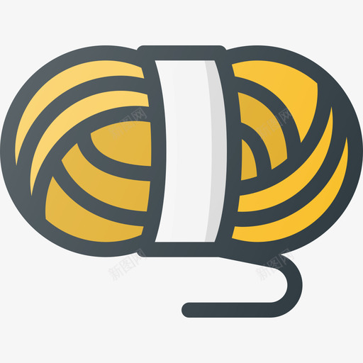羊毛球工艺缝纫线颜色图标svg_新图网 https://ixintu.com 工艺缝纫 线颜色 羊毛球