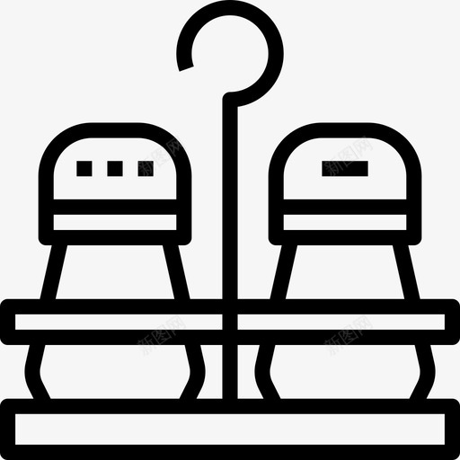 盐和胡椒厨房烹饪2线性图标svg_新图网 https://ixintu.com 厨房烹饪2 盐和胡椒 线性