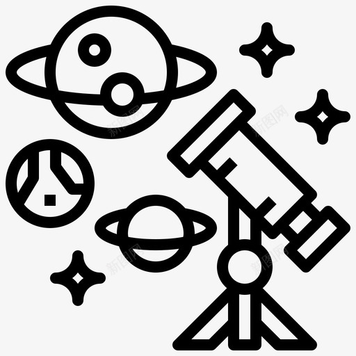 天文学医疗保健疯狂科学家图标svg_新图网 https://ixintu.com 医疗保健 天文学 教育 望远镜 疯狂科学家 职业和工作