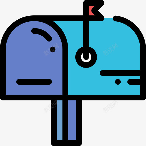 邮箱联系我们2线性颜色图标svg_新图网 https://ixintu.com 线性颜色 联系我们2 邮箱