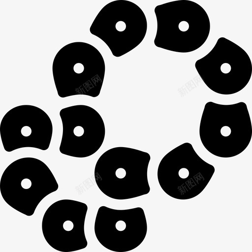 链条自行车组件2填充图标svg_新图网 https://ixintu.com 填充 自行车组件2 链条