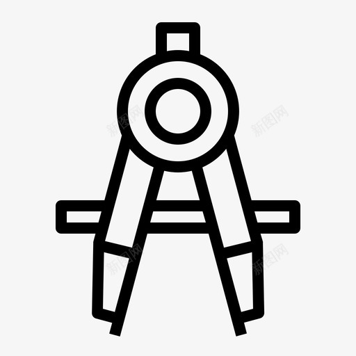 指南针应用程序教育图标svg_新图网 https://ixintu.com 工具 工具概述 应用程序 指南针 教育
