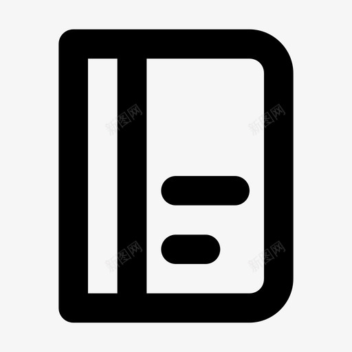 笔记本商务财务图标svg_新图网 https://ixintu.com moleskine 企业管理大纲 商务 笔记本 财务