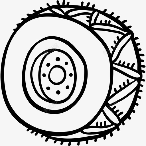 轮胎冬季8黑色图标svg_新图网 https://ixintu.com 冬季8 轮胎 黑色