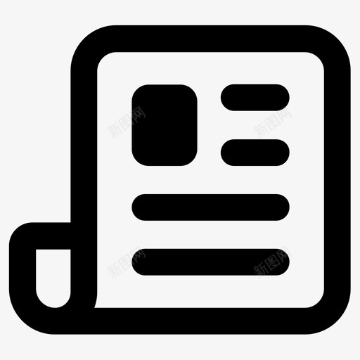 新闻文章时事通讯图标svg_新图网 https://ixintu.com 报纸 文件 文件页 文章 新闻 时事通讯 纸条