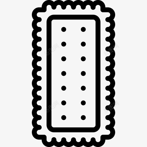 饼干美食9线性图标svg_新图网 https://ixintu.com 线性 美食9 饼干