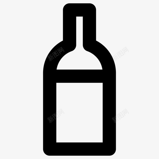 酒瓶霞多丽饮料图标svg_新图网 https://ixintu.com 梨ui食品浓稠 葡萄 酒瓶 霞多丽 饮料