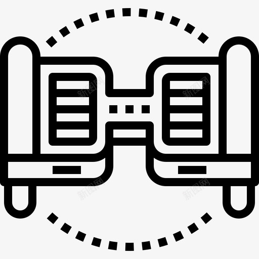 悬停板旅行运输2直线图标svg_新图网 https://ixintu.com 悬停板 旅行运输2 直线