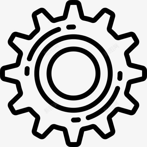 设置齿轮基本装备图标svg_新图网 https://ixintu.com 基本装备 装备 设置 选项 齿轮