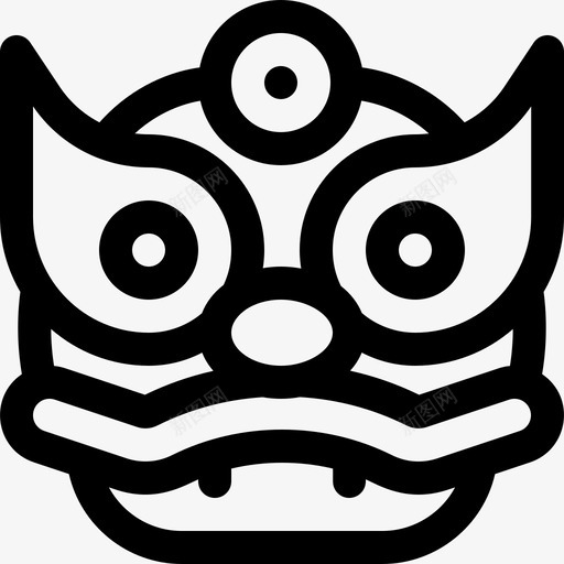 龙中国年直系图标svg_新图网 https://ixintu.com 中国年 直系 龙