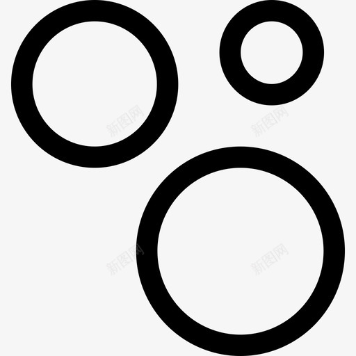 泡泡洗衣3线性图标svg_新图网 https://ixintu.com 泡泡 洗衣3 线性