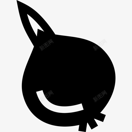 洋葱鳞茎根图标svg_新图网 https://ixintu.com 根 洋葱 葱 蔬菜 鳞茎