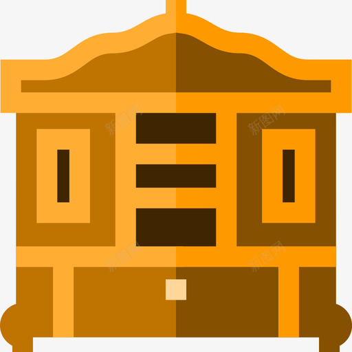 家具复古装饰8平面图标svg_新图网 https://ixintu.com 复古装饰8 家具 平面