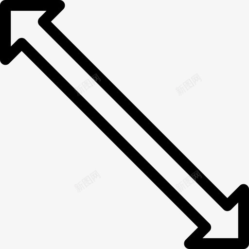 调整大小选择光标6线性图标svg_新图网 https://ixintu.com 线性 调整大小 选择光标6