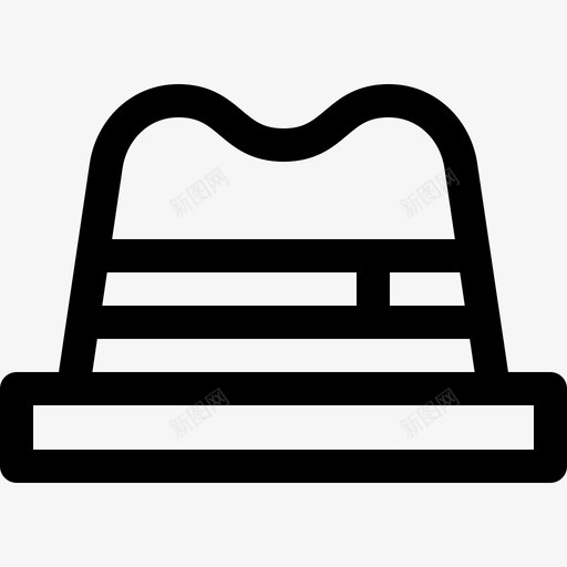 帽子寒假5线性图标svg_新图网 https://ixintu.com 寒假5 帽子 线性