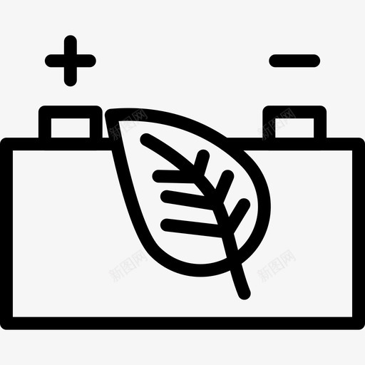 电池Eco生态67线性图标svg_新图网 https://ixintu.com 生态67 电池Eco 线性