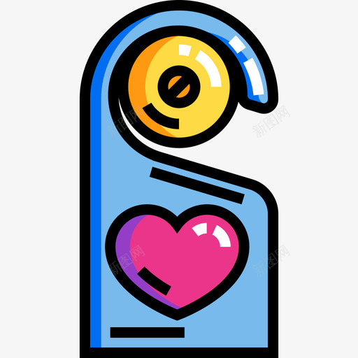 门挂love15线性颜色图标svg_新图网 https://ixintu.com love15 线性颜色 门挂