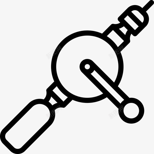 手钻工具30线性图标svg_新图网 https://ixintu.com 工具30 手钻 线性
