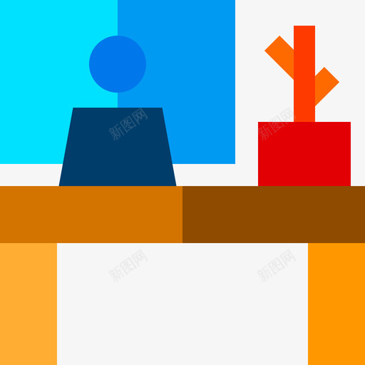 工作台工作区4平面图标svg_新图网 https://ixintu.com 工作区4 工作台 平面