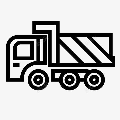 建筑重型设备重型设备卡车图标svg_新图网 https://ixintu.com 卡车 哑巴卡车 建筑1 建筑重型设备 重型设备